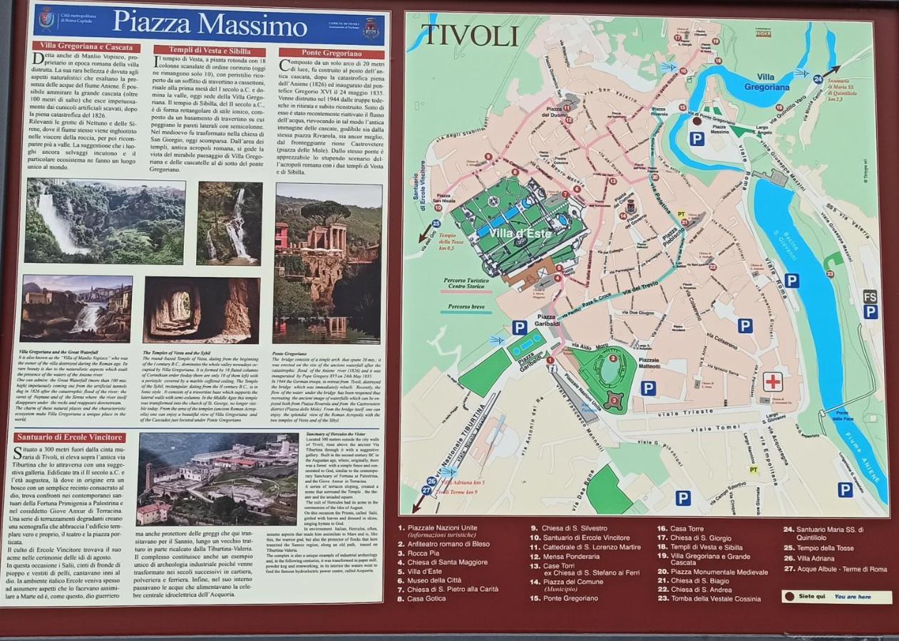 Ferienwohnung Alla Fontana Di Gemma Via Dei Sosii 69 Tivoli Exterior foto